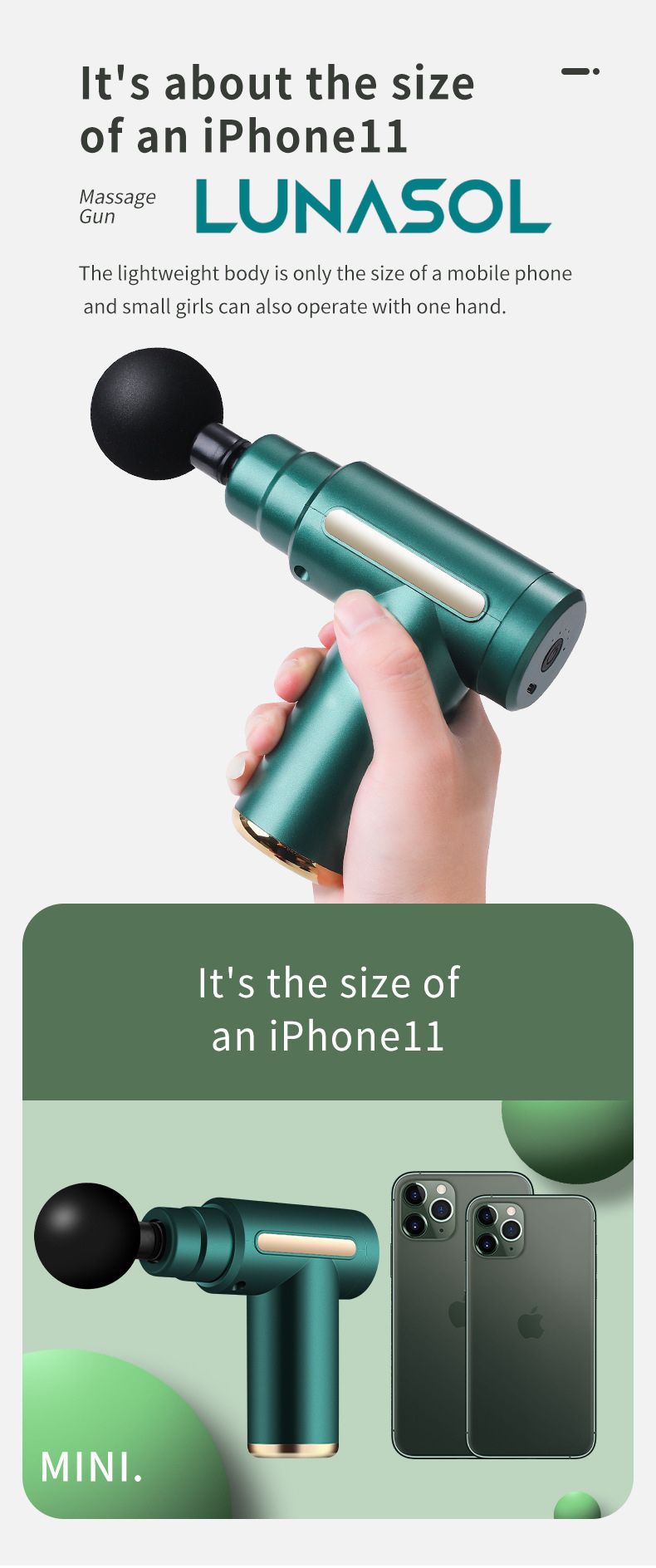 LunaSol Mini Massage Gun